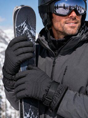 Thinsulate Insulation Men's Winter Gloves – Black – Size L/XL